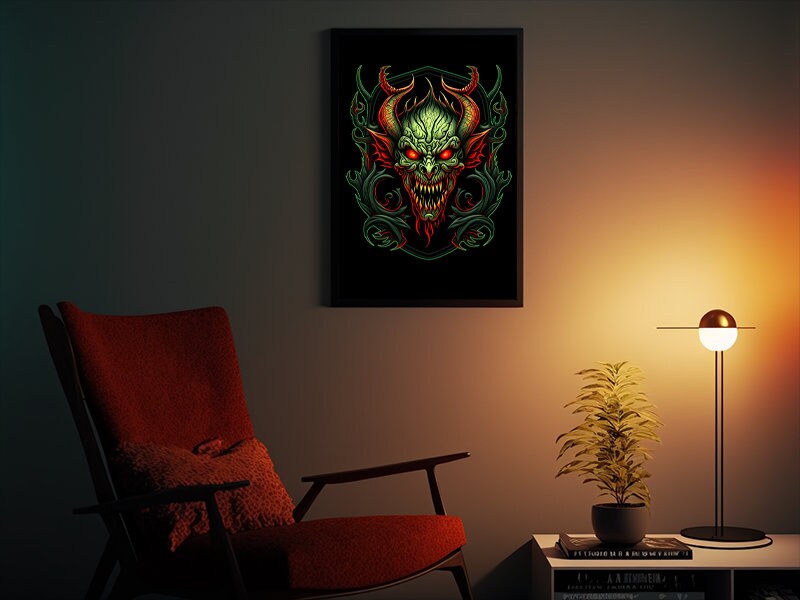 Evil Plant Spirit Fantasy Art Digital Print High Resolution Printable ...