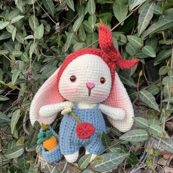 Finished crochet rabbit,handgemaakt eindproduct,konijntje gehaakt groen,gehaakte konijn blauw,amigurumi