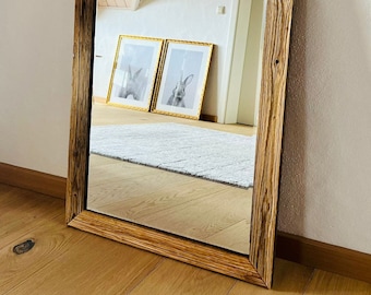 Mirror old wood frame - each frame is unique