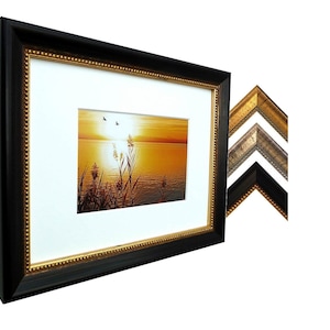 Houten fotolijst met passepartout - P85