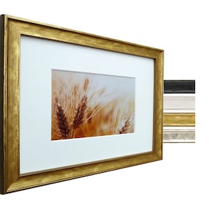 Houten fotolijst met passepartout - P2070