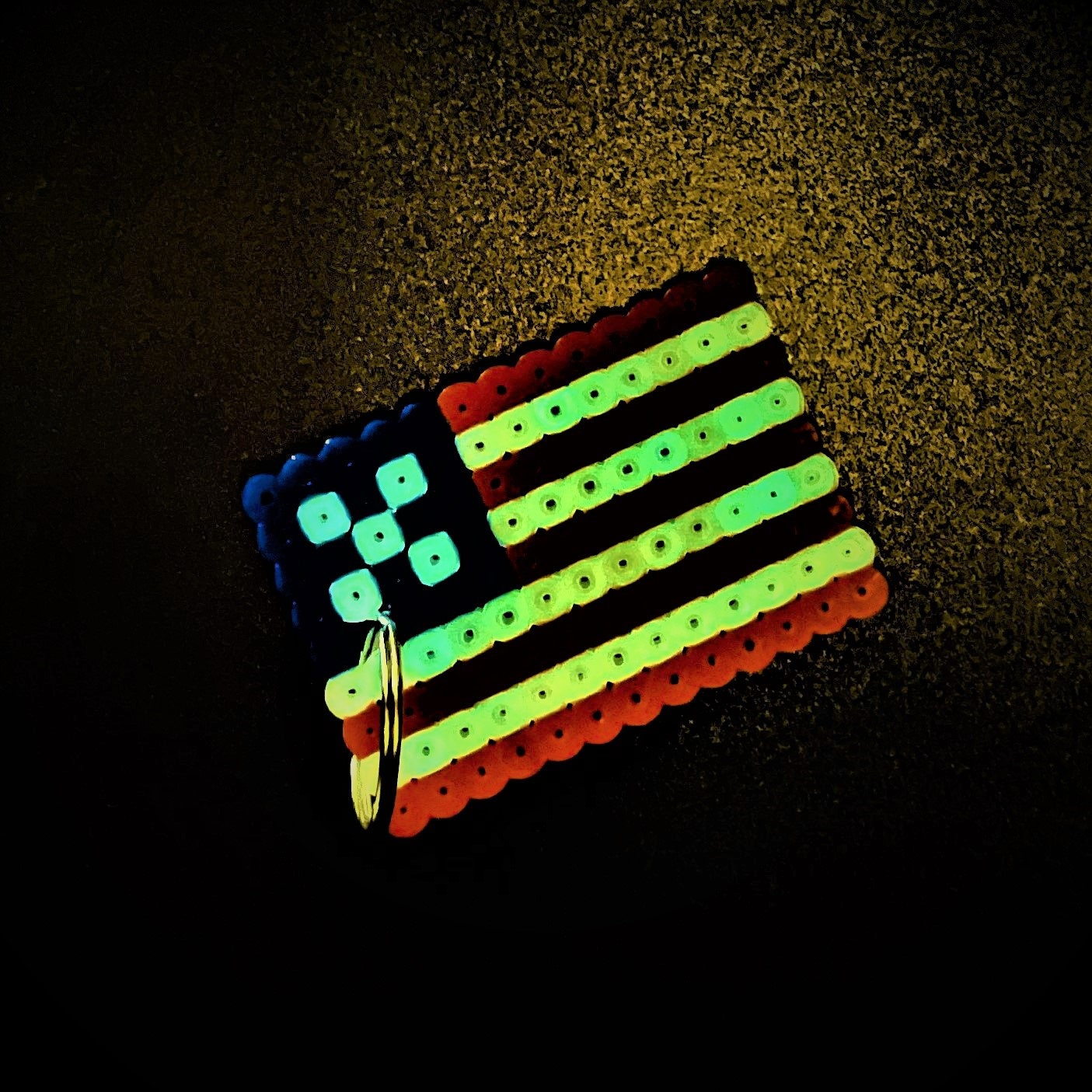 Glow-in-the-Dark Boo Perler Pixel Art