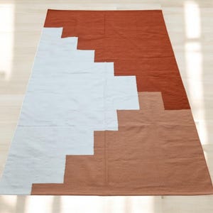 Handwoven Wool Rug, Eye-catching Kilim Rug for Living Room, Bedroom, Dining Room, Kids Room, Entryway, Flatweave Rugs