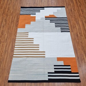 Earthy Eco Friendly Bohemian Rug, Handwoven Cotton Rugs, Red Gradient ...