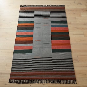 Earthy Eco Friendly Bohemian Rug, Handwoven Cotton Rugs, Eye-catching ...