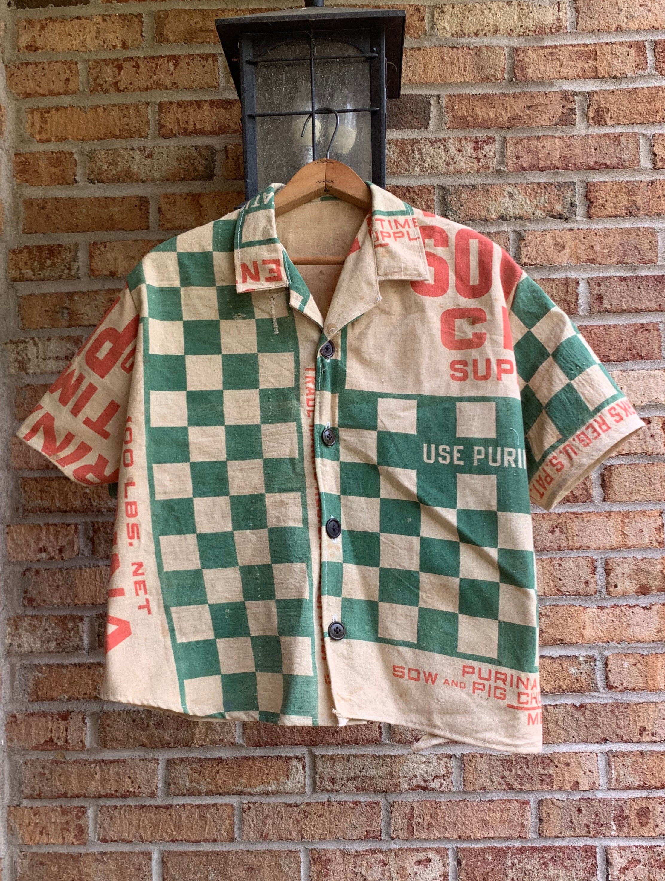 One of a kind Bode Feedsack Handmade Boxy Mechanic Cropped Patchwork Harry Styles Upcycled Boxy Quilt Coat Work Jacket Patchwork OOAK