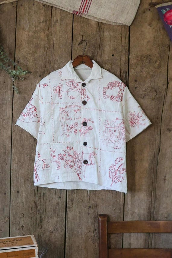 Bode embroidered shirt - Gem Bode embroidered shirt - Gem