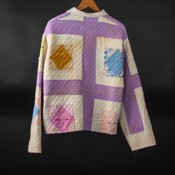 Antique Friendship Quilt Handmade Boxy Gardening Crop… Gem