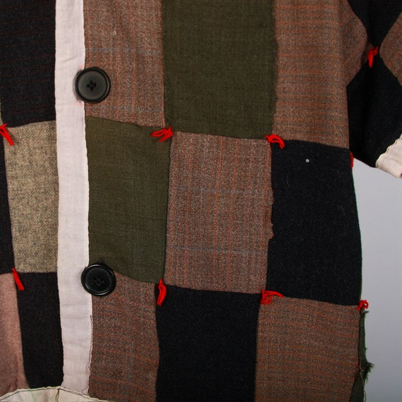 One of a kind Bode Wool Feedsack Handmade Boxy Me… - image 4