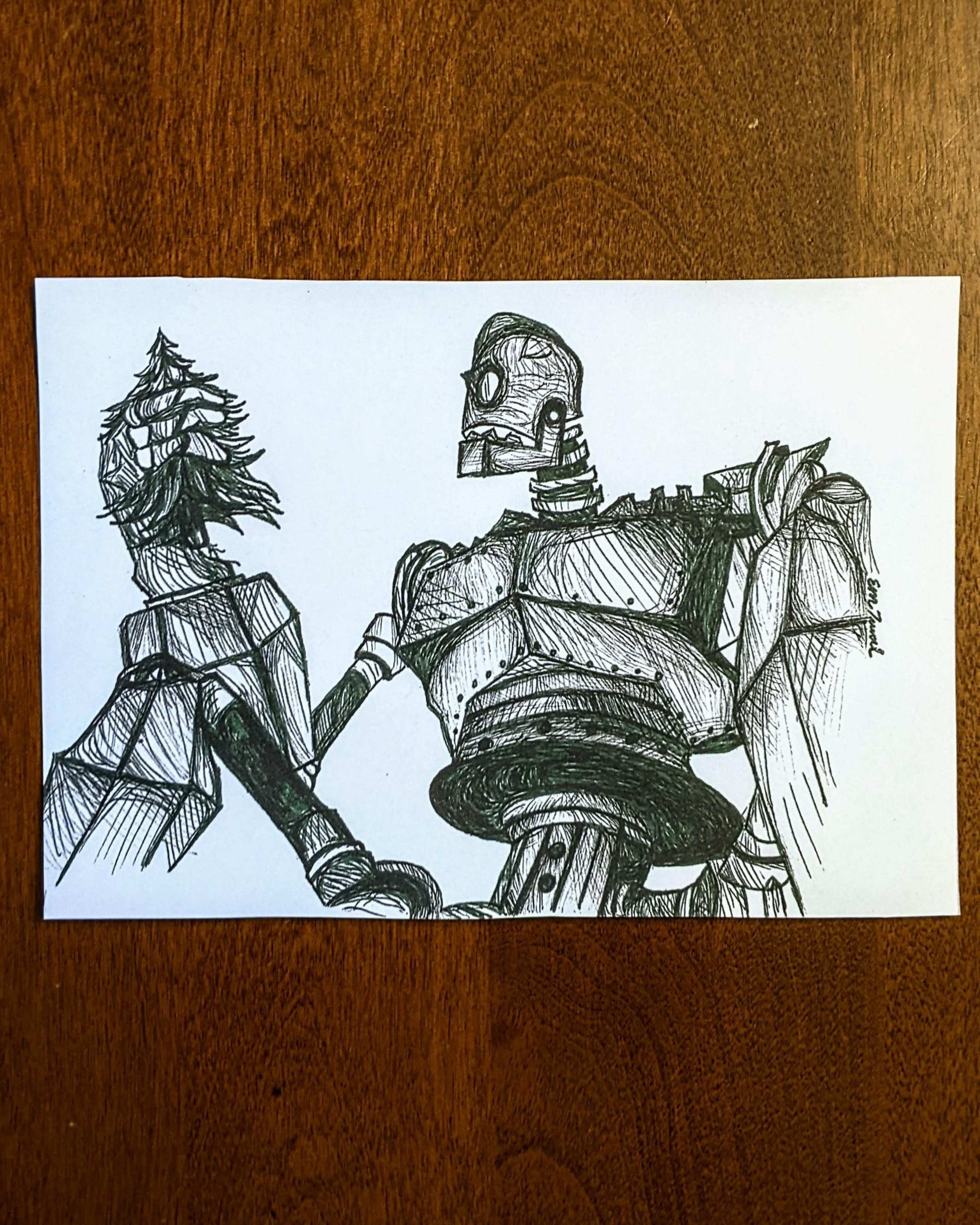 Iron Giant, 5x7 Print Etsy