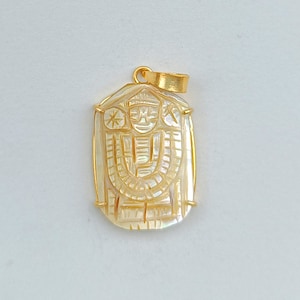 Handmade Mother of Pearl Pendant / Tirupati Balaji Pendant / Raw Mother Of Pearl Tirupati Balaji Pendant / Anniversary Gift / Wedding Gift