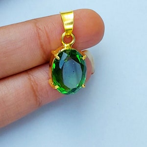 Handmade Peridot Pendant / Peridot Gemstone Gold Pendant / Delightful Peridot Pendant / Peridot Jewelry For Women / Anniversary Gift / Gift