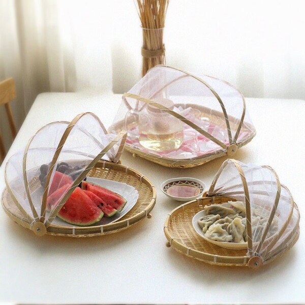 Bamboo Storage Basket Etsy