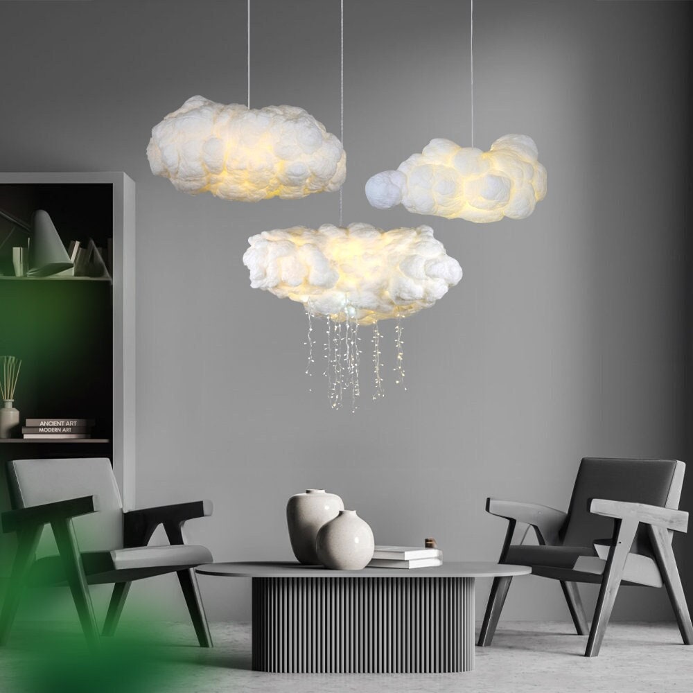 Modern Cloud LED Pendant Lightliving Children Room Light - Etsy