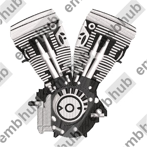 Engine Digitized Embroidery File