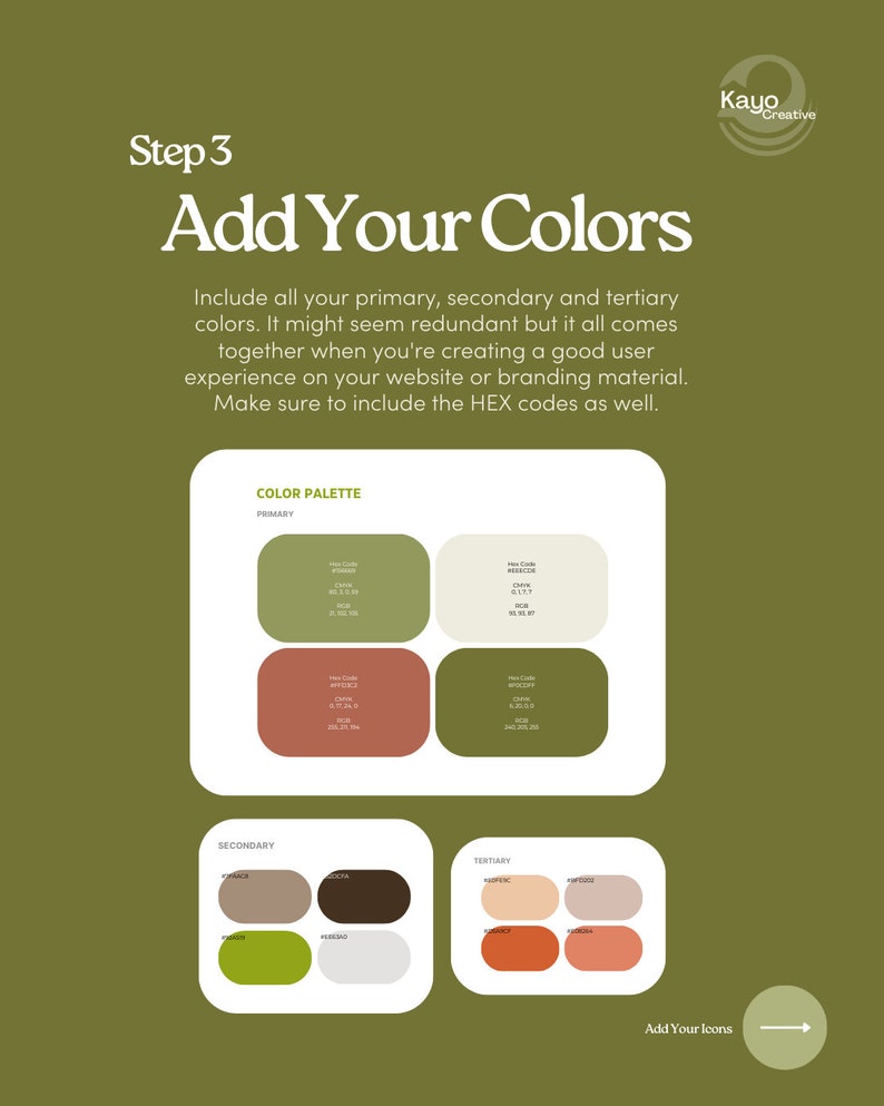 Color:green Example For Kids Canva Brand Board Templates PDF - Etsy
