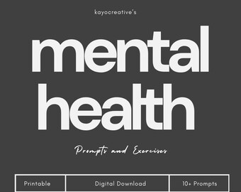 Ejercicios de afirmación positiva / Libro de ejercicios / Ejercicios de salud mental / Ejercicios de TCC / Diario de terapia / Ejercicios para la ansiedad / Amor propio