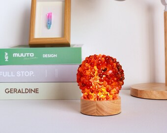 Natural Crystal Lamp.Quartz Crystal Night Light.White crystal.Healing Crystal.Birthday present.Natural citrine.red agate.