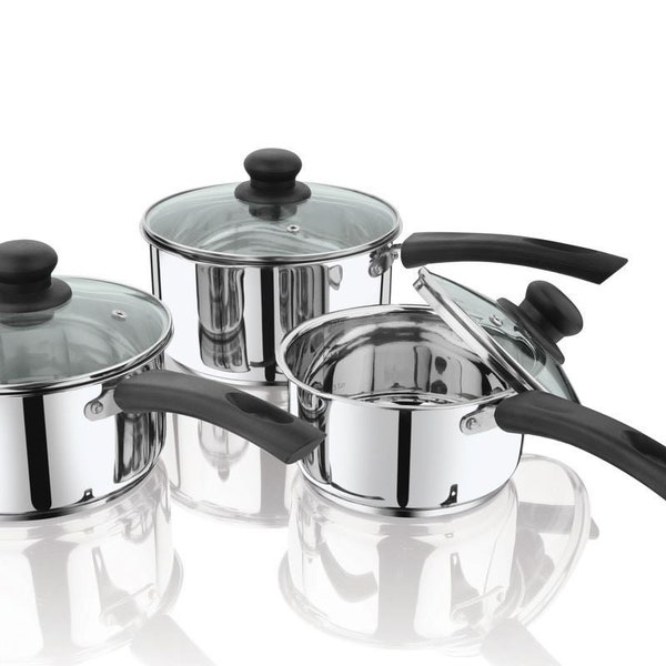 Stainless Steel Sauce Pan with Glass Lid