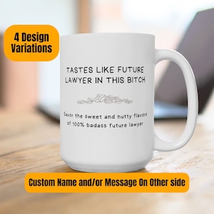 Personalized Future Lawyer Gift Mug Custom Future Lawyer Gift Cup Bar Exam Gift Lawyer Graduation Gift Law School Student Acceptance Gift