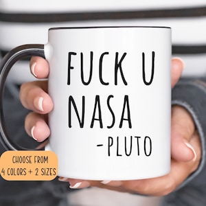 Zabawny prezent NASA, kubek dla nauczyciela nauk ścisłych, prezenty dla naukowców, prezenty astronomiczne, prezenty dla astrofizyków, prezenty naukowe, zabawny kubek Plutona, zabawny prezent z planetami