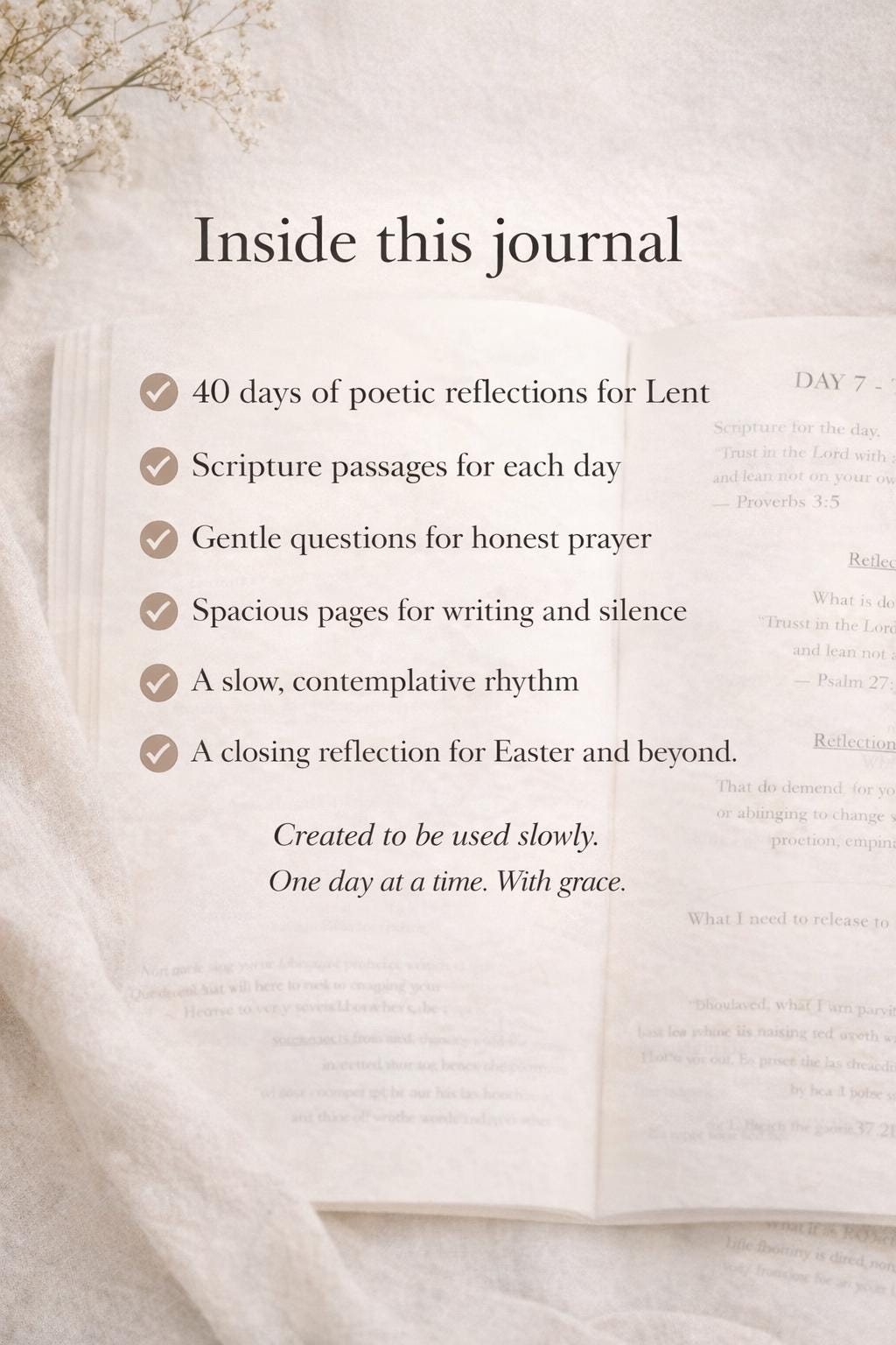 Lent Devotional Journal | 40 Days of Reflection, Prayer and Surrender ...