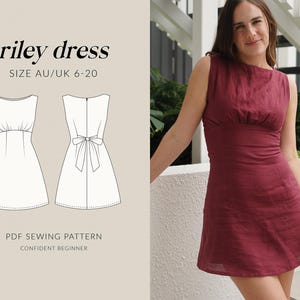 Fitted Drop Waist Dress Pattern - Etsy Canada