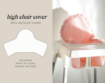 Ikea High Chair Cushion Cover | PDF Sewing Pattern | Fits Ikea & Kmart Highchair