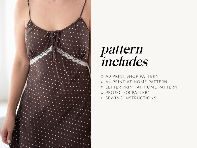 Sabrina Slip Dress | PDF Sewing Pattern - Etsy