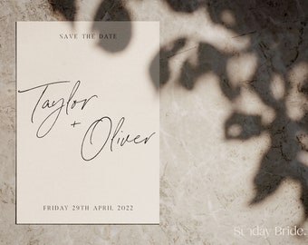 Wedding Save The Date | Editable Template