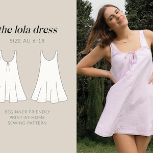 Lola Shift Dress | Digital Sewing Pattern | 6 - 18