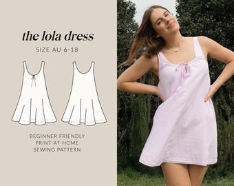 Lola Shift Dress | Digital Sewing Pattern | 6 - 18