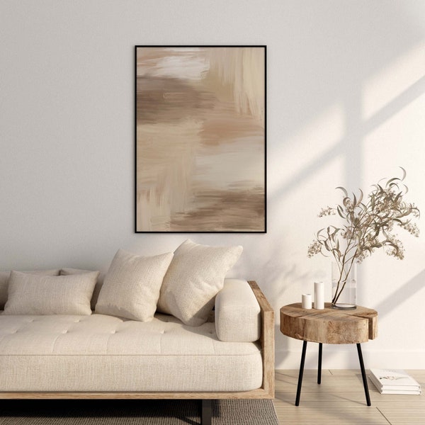 Beige Wall Art Comfort Colors Beige Home Decor Neutral Color Prints Minimal Wall Art Neutral Wall Art Modern Digital Art