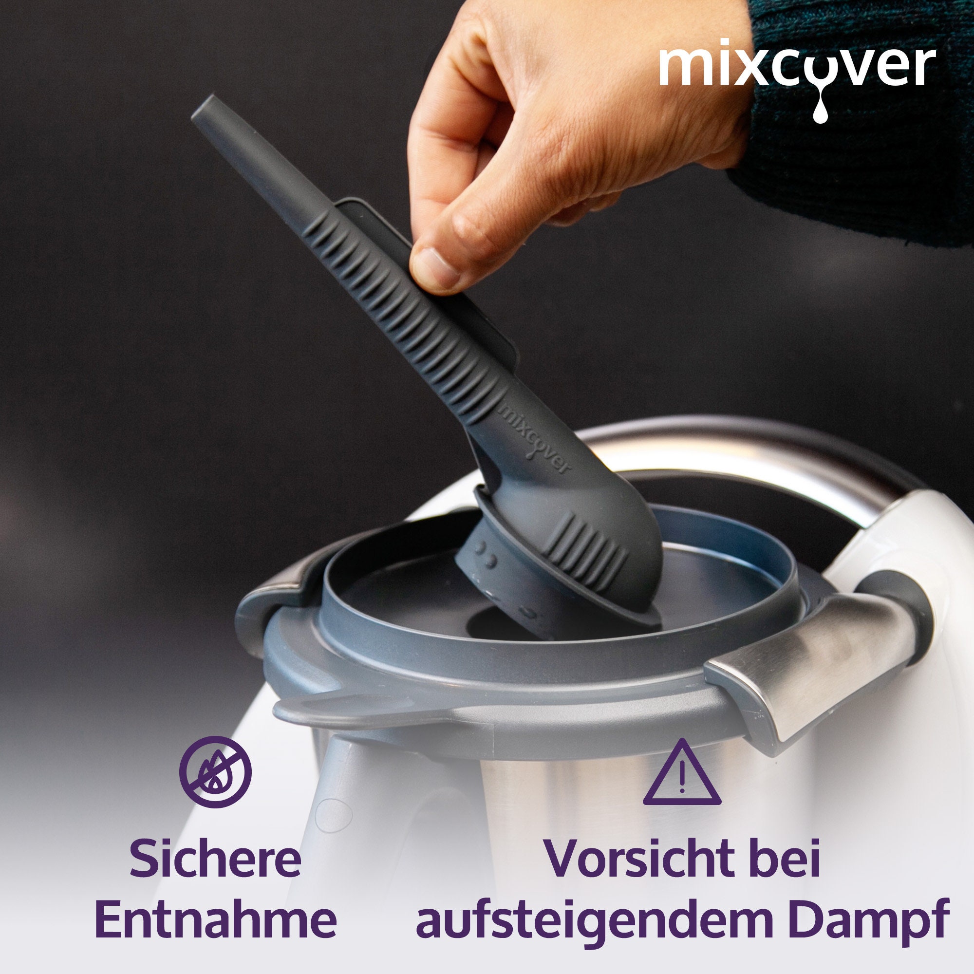 Mixcover Steamy Steam Arrester Steam Attachment Steam Arrester Compatible  With Thermomix TM6 TM5 TM31 Monsieur Cuisine 