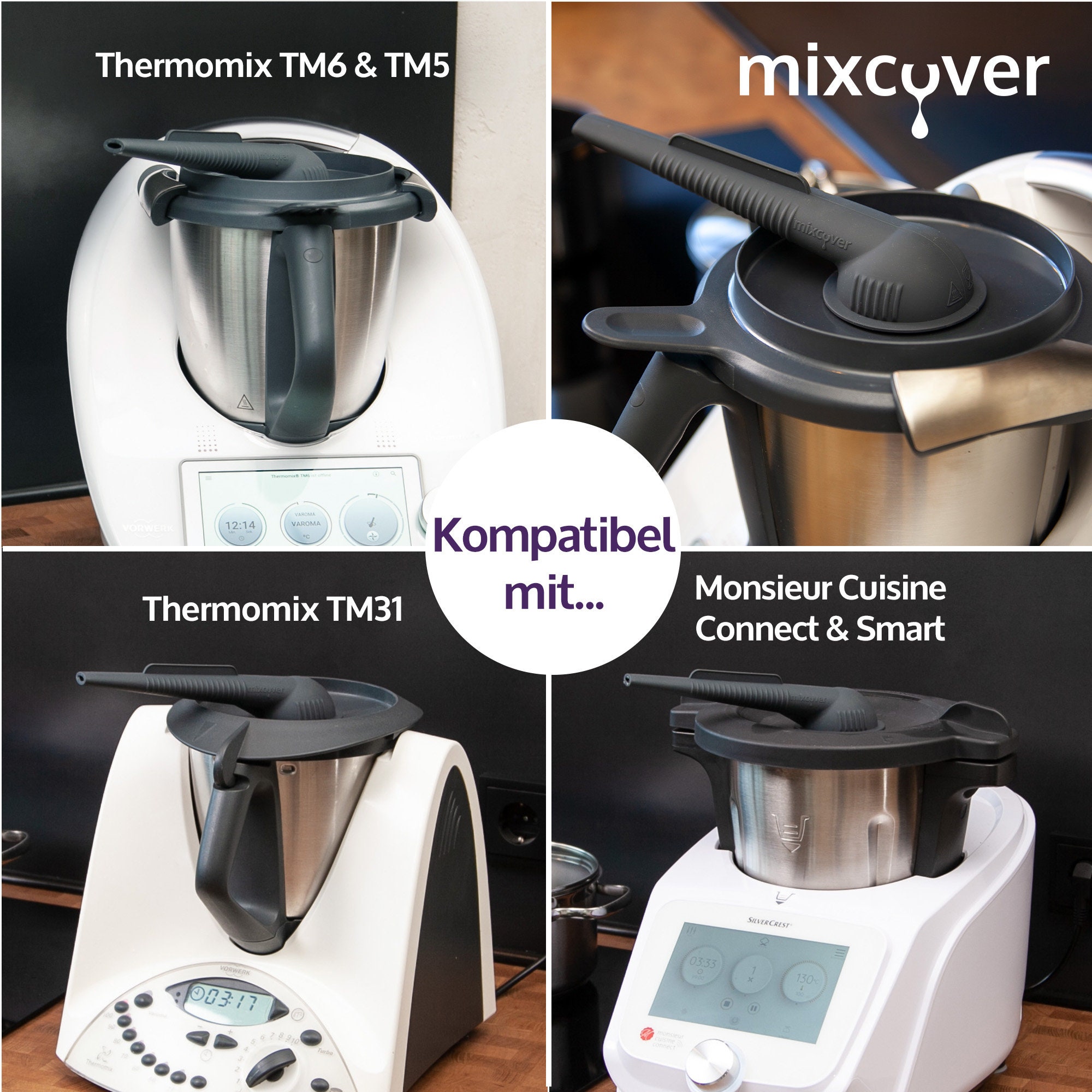 Mixcover cooking chamber divider (HALF) for Thermomix Varoma steam cooking  chamber - to divide the cooking chamber, steam cooking divider compatible