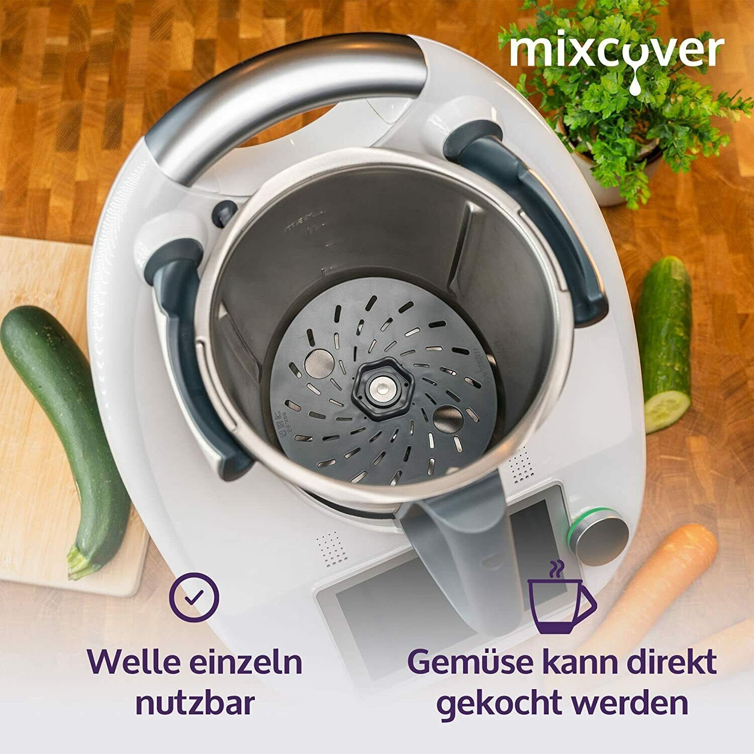 Mixcover Nouilles de légumes en spirale coupées compatibles avec Thermomix  TM31 - Mixcover