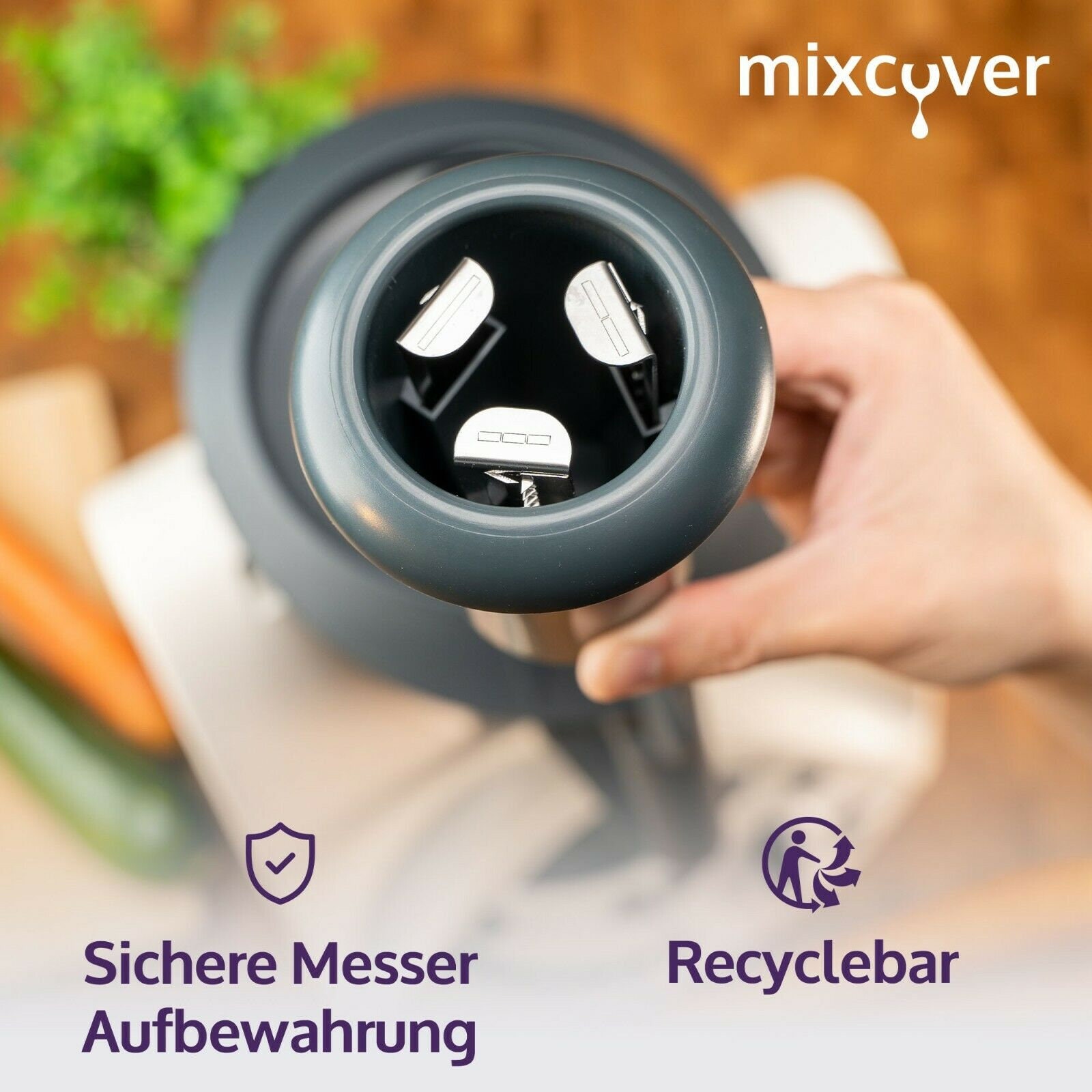 Mixcover Spiralschneider Gemüsenudeln schneiden kompatibel mit Thermomix  TM31 - .de