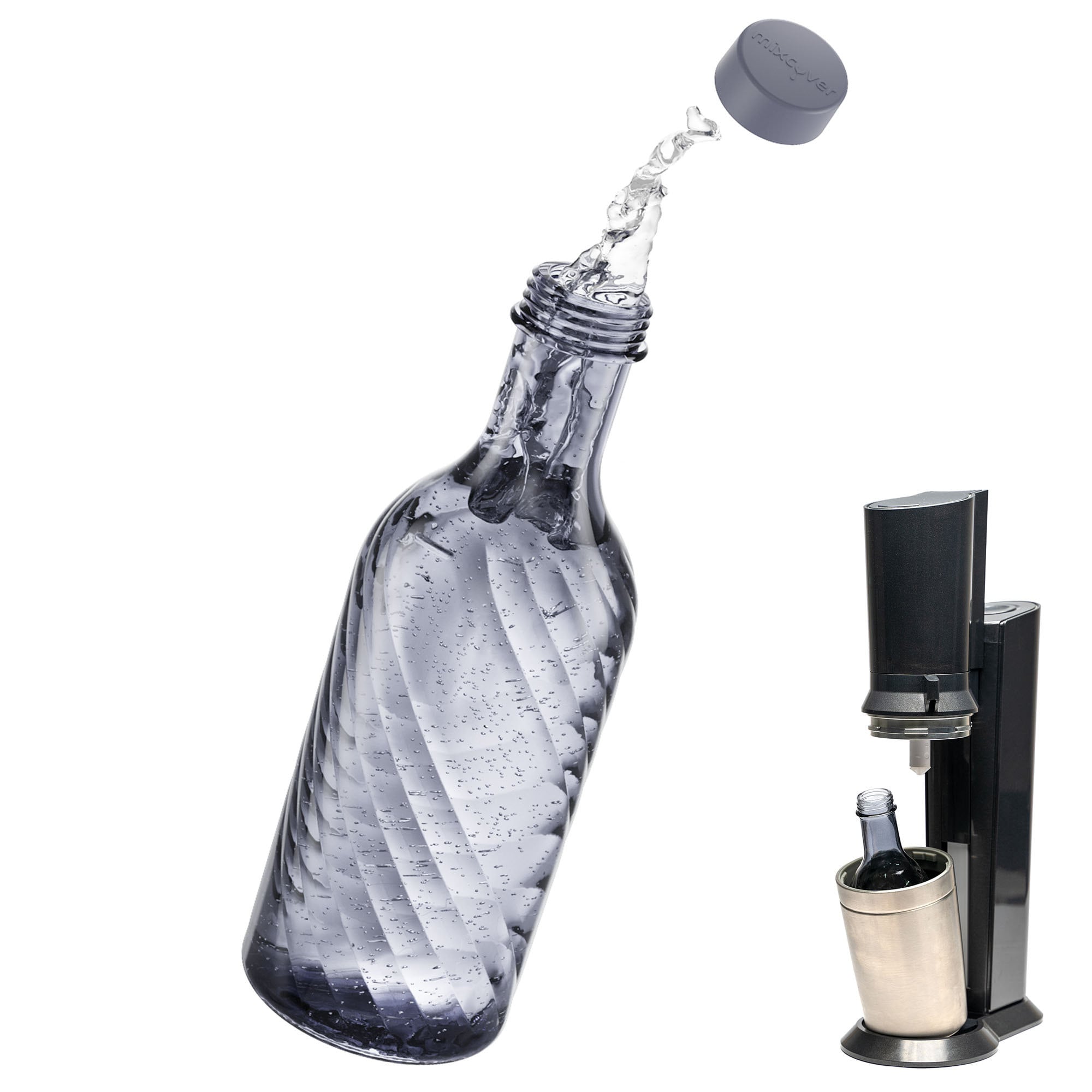Adaptateur pour SodaStream POWER, EASY et Spirit sur bouteilles en verre  Crystal