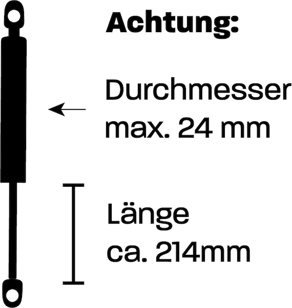 040Parts Verbesserter Heckklappenaufsteller kompatibel für VW T5 California  für VW T6 Cali für VW T6.1 California für Volkswagen Zubehör -   Österreich