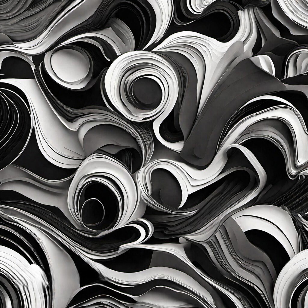 Black & White Abstract Art Etsy