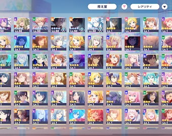 Project Sekai Account Japan, 3 Unlocked Hairstyles 26 4 Star Cards