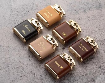 custom lighter，lighter，leatherlighter，Anniversary  Gifts For Men, giftgroomsmen gift, Dad Gifts, Giftsfor Girls,gift for him,engravedlighter