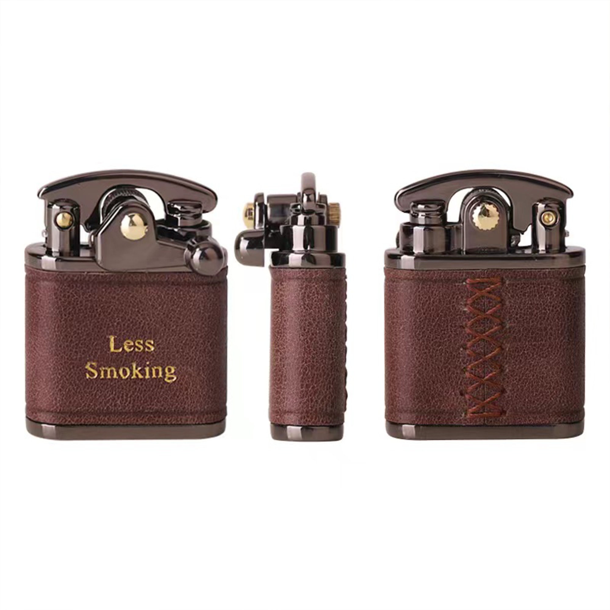 ❤️Buy 2 FREE SHIPPING❤️custom lighter，kerosene lighter，leather lighter，custom bronzing letters lighter，Anniversary  Gifts For Men, Groomsmen, Dad Gifts(no filled with butane or any other flammable substance)