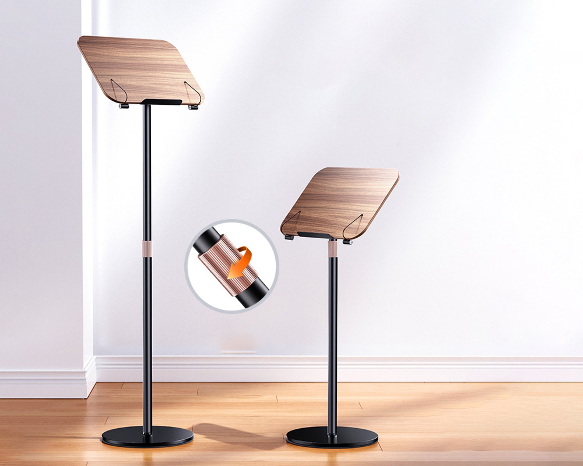 Original Design Book and Tablet Floor Wood Stand Holder Etsy