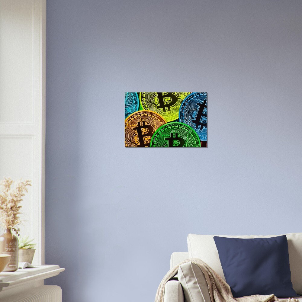 BNGFDV Abstrakte Malerei Leinwand Rosa & Blau – Maximalistisches Poster, Preppy Room Decor Für Teenager Mädchen Zimmer