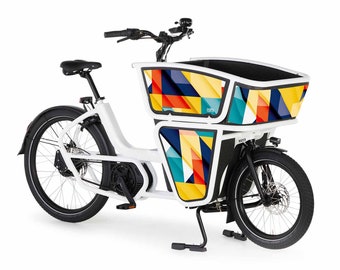 Urban Arrow Shorty "Barcelona" klistermärkesset för lastcyklar, självhäftande film, lastcykeldekaler, present till cyklar