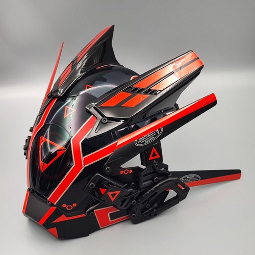 Cyberpunk Helmet Cosplay Black Samurai Wars Pipe Deadlock | Cyberpunk Mask Cosplay | Cyberpunk shops Ninja Mechanical Mask