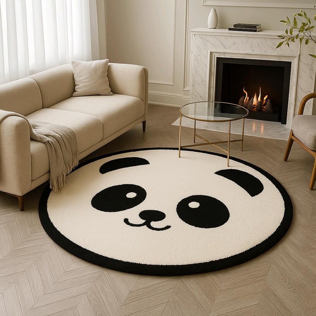 Hand-tufted Wool Panda Rug – Nursery & Kids Room Decor - Etsy