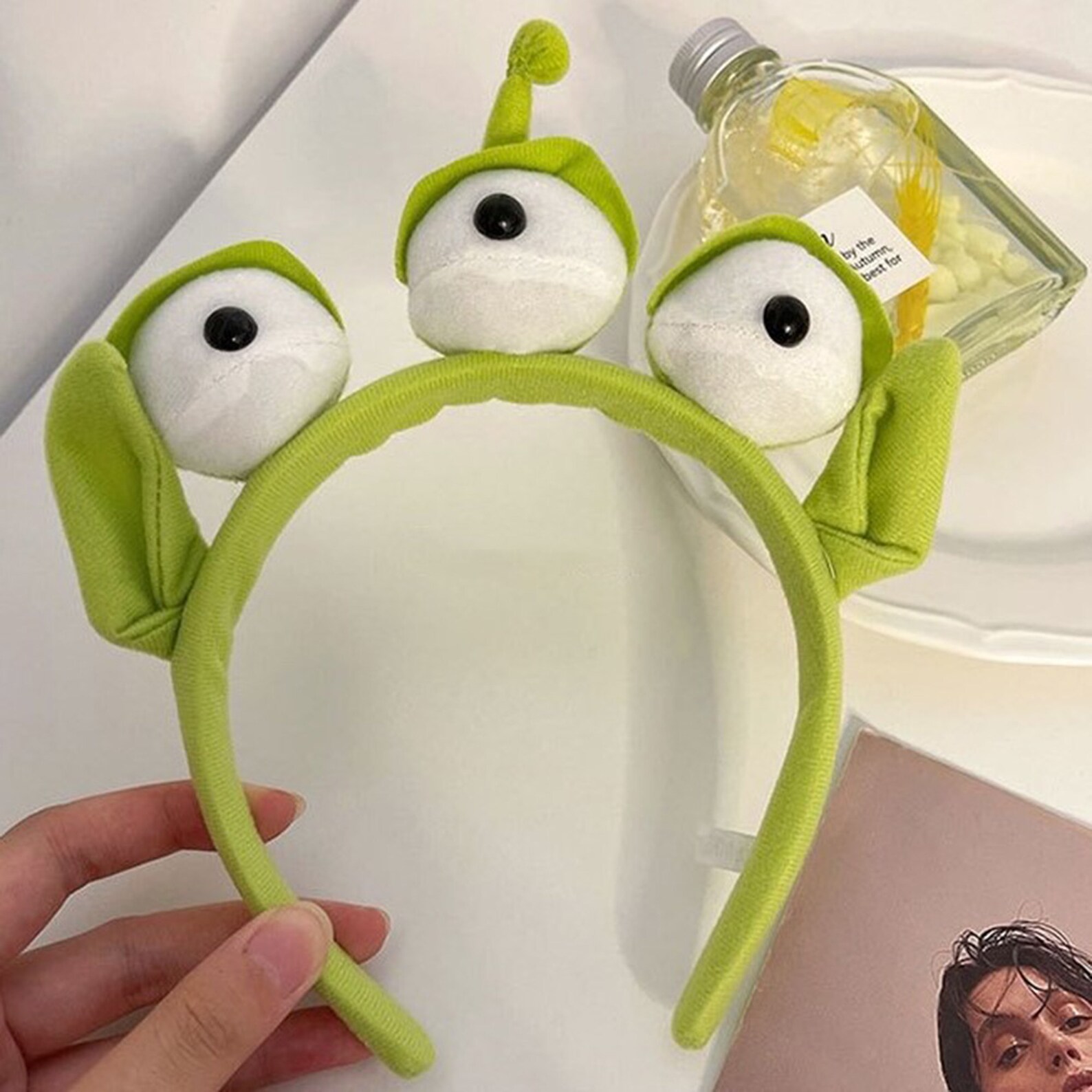 Funny Alien Headband, Green Headband, Creative Anime Alien Headband