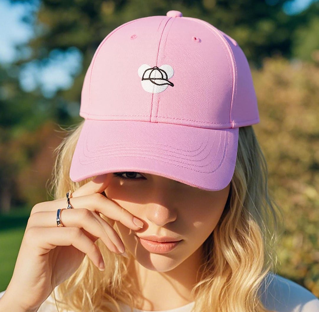 Custom Embroidered Mouse Hat, Funny Mouse Wearing a Hat Caps ...